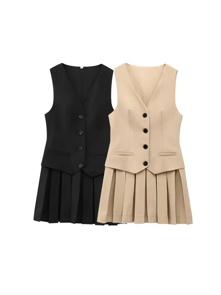 OLD MONEY BLACK MINI DRESS