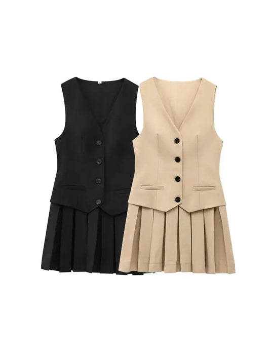 OLD MONEY BLACK MINI DRESS
