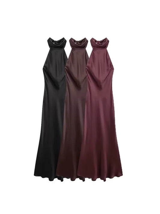 SATIN BLACK PREMIUM DRESS