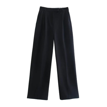 VINTAGE HIGH WAIST BLACK CLASSIC TROUSERS