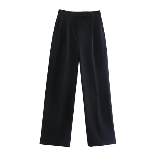 VINTAGE HIGH WAIST BLACK CLASSIC TROUSERS