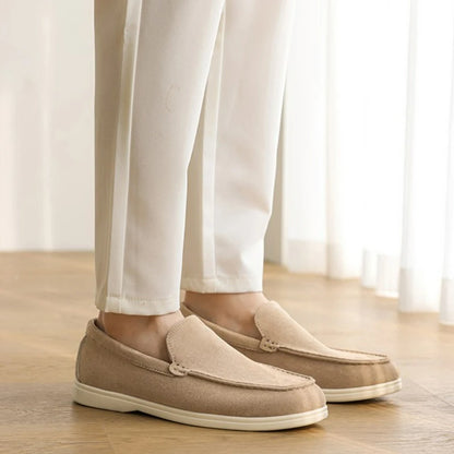 BRITISH INSPIRED BEIGE CLASSIC LOAFERS