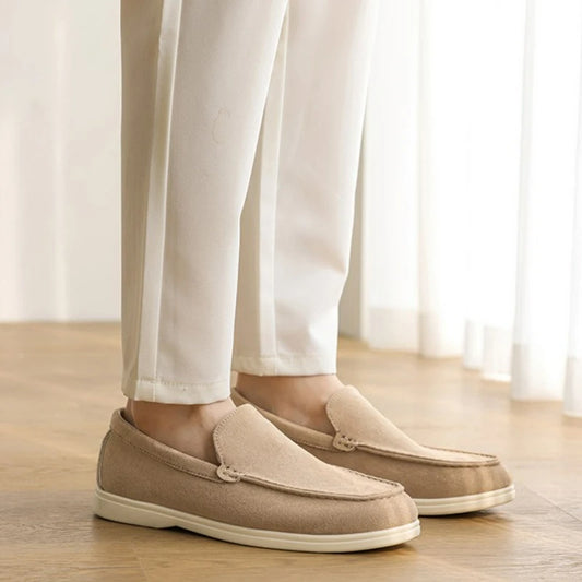 BRITISH INSPIRED BEIGE CLASSIC LOAFERS
