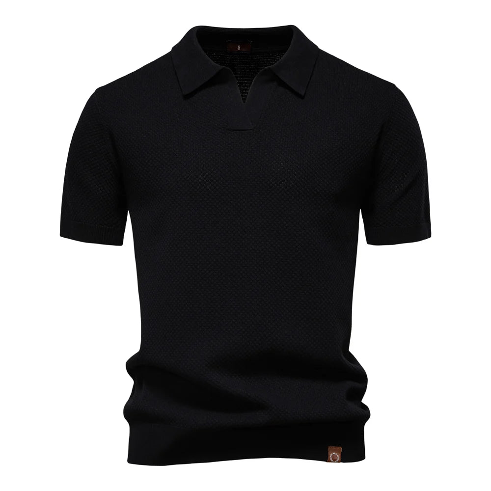 OLD MONEY BLACK BUSINESS POLO