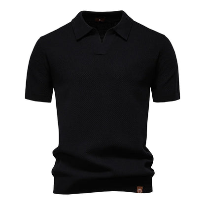 OLD MONEY BLACK BUSINESS POLO