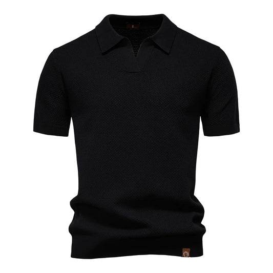 OLD MONEY BLACK BUSINESS POLO