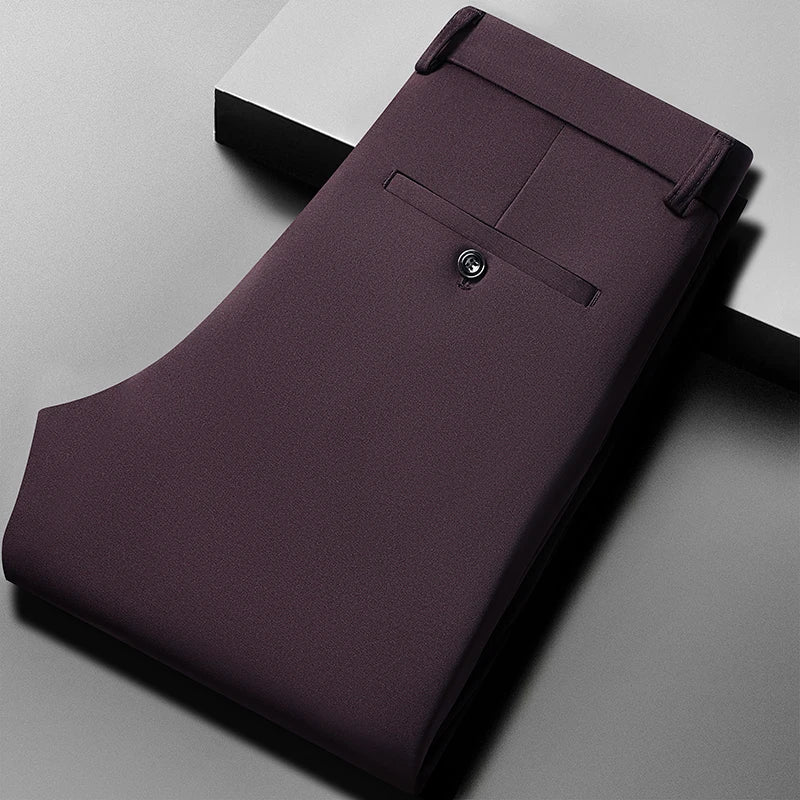 CLASSIC OLD MONEY BURGUNDY TROUSERS