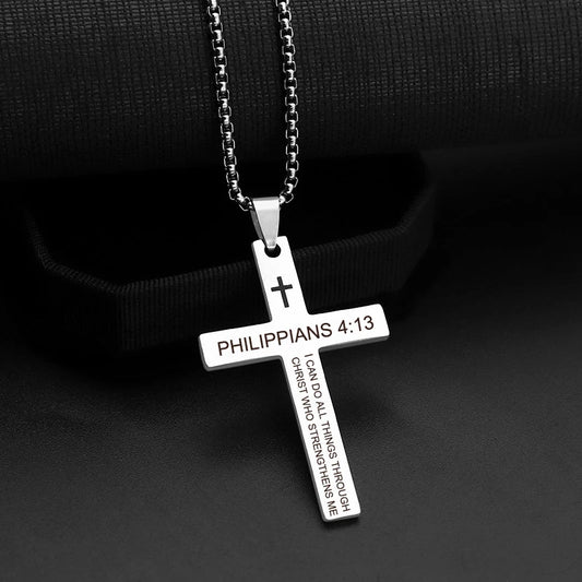 CHRISTIAN CROSS PENDANT NECKLACE
