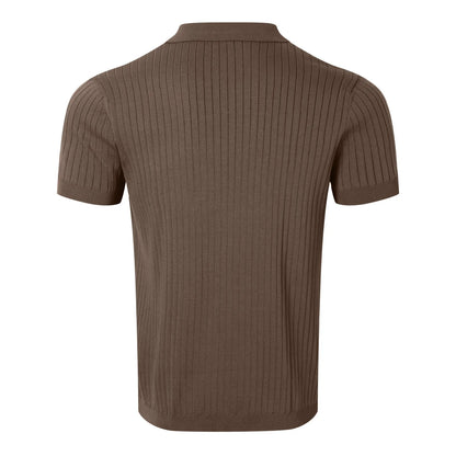 MODERN OLD MONEY BROWN SLIM POLO