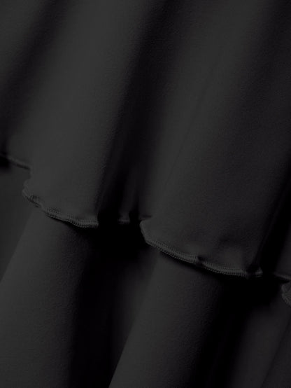 HIGH-WAIST BLACK MODERN SKIRT