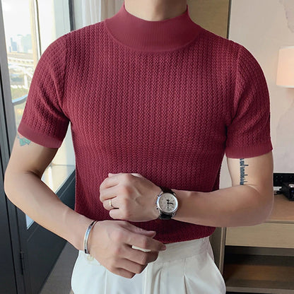 HERITAGE BURGUNDY TURTLENECK POLO