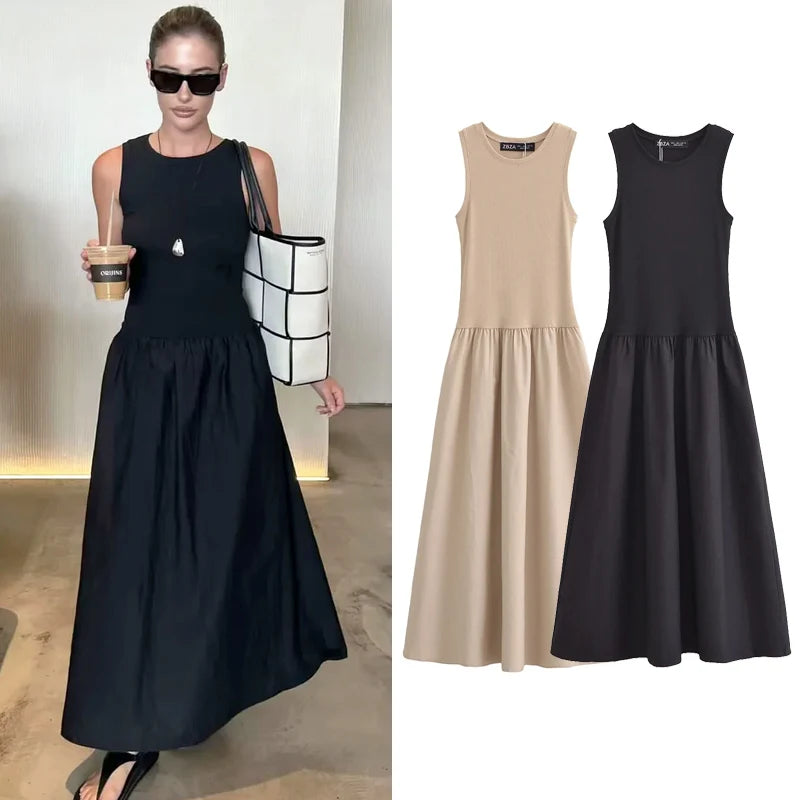 BLACK VINTAGE ELEGANT DRESS