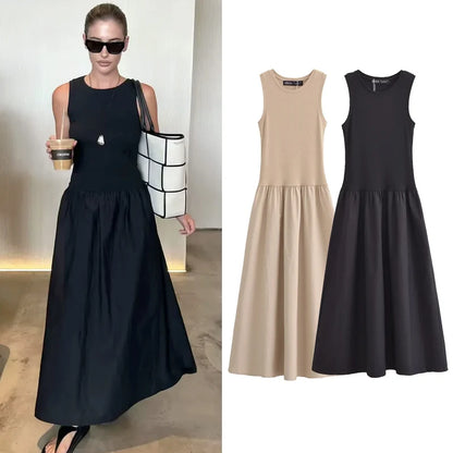 BLACK VINTAGE ELEGANT DRESS
