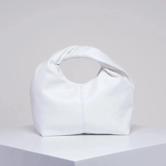 CHIC TWIST WHITE SQUARE BAG