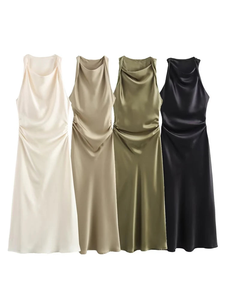 ELEGANT SATIN DRESS
