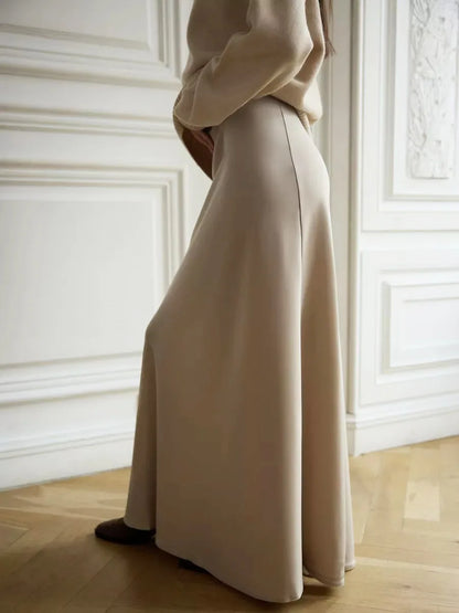 CLASSIC APRICOT SATIN SKIRT