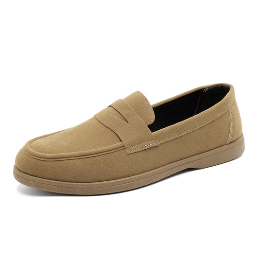 HERITAGE KHAKI SLIP-ON LOAFERS