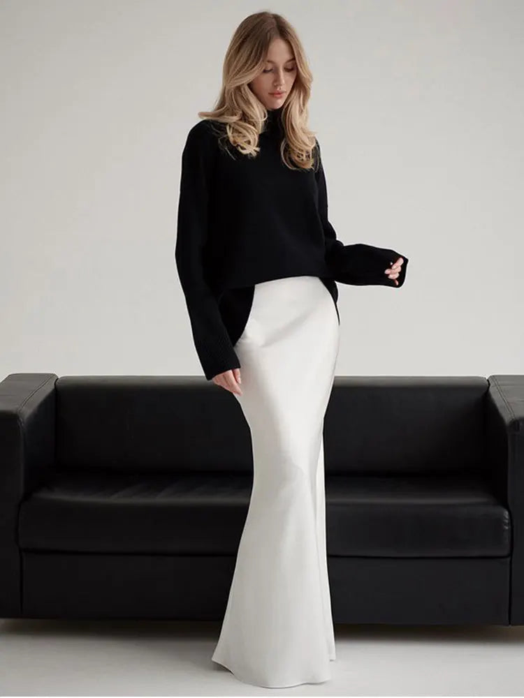 CLASSIC SATIN SKIRT
