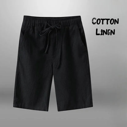 OLD MONEY COTTON BLACK BEACHY SHORTS