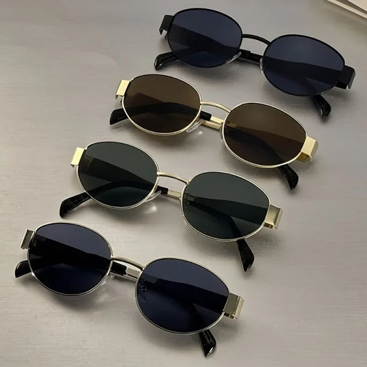 4 PAIR OVAL RETRO GLASSES