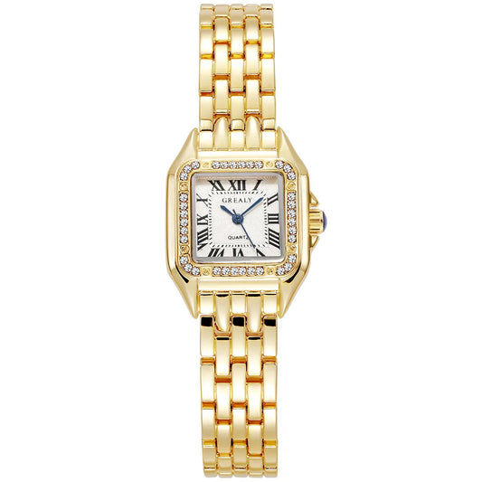 ELEGANT GOLDEN BRACELET WATCH