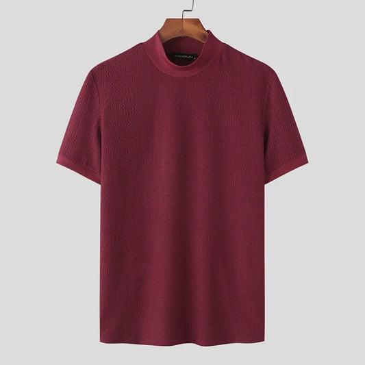 HERITAGE BURGUNDY TURTLENECK POLO