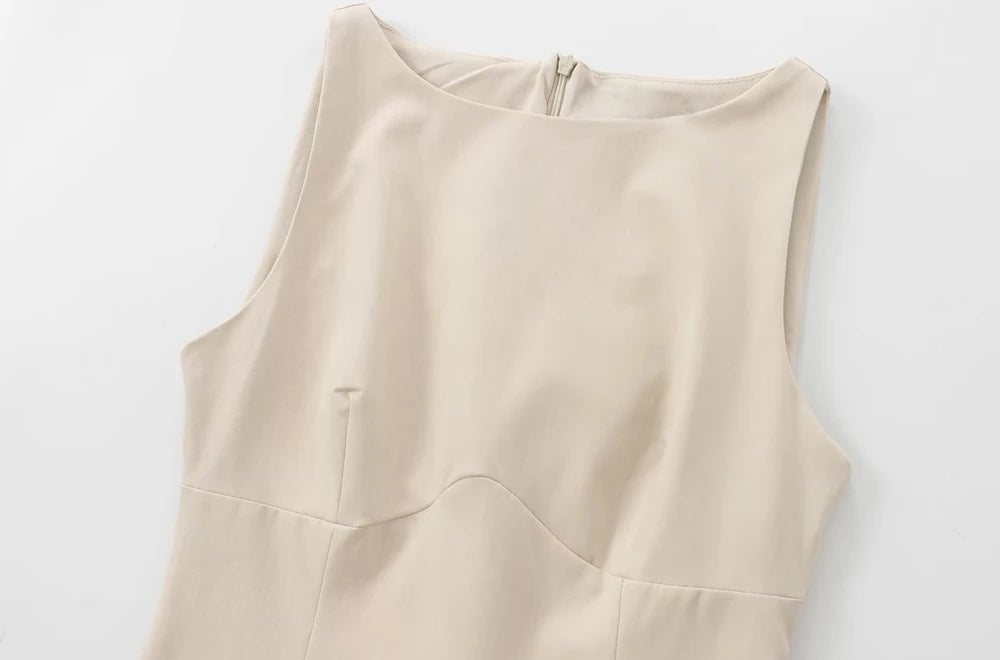 OLD MONEY CREAM MINI DRESS