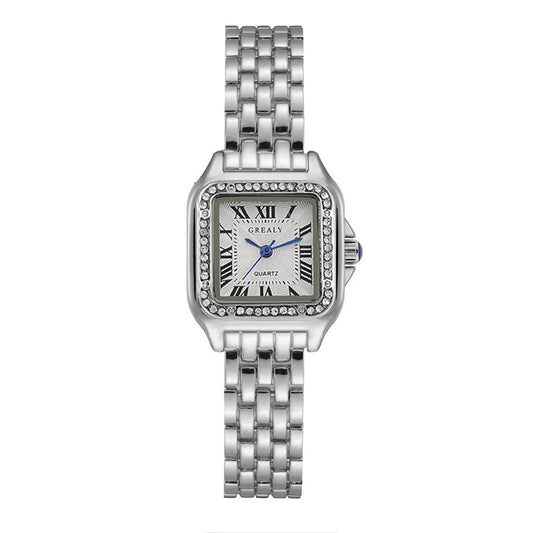 ELEGANT SILVER BRACELET WATCH