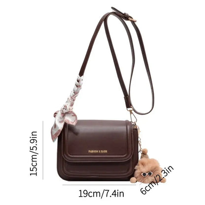 WHITE LEATHER MINI SHOULDER BAG
