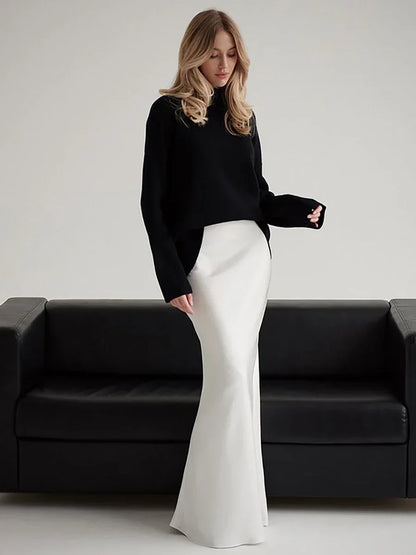 CLASSIC SATIN SKIRT