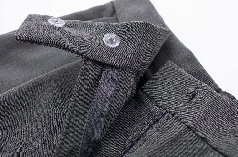 VINTAGE HIGH WAIST GRAY CLASSIC TROUSERS