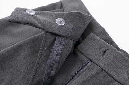 VINTAGE HIGH WAIST GRAY CLASSIC TROUSERS
