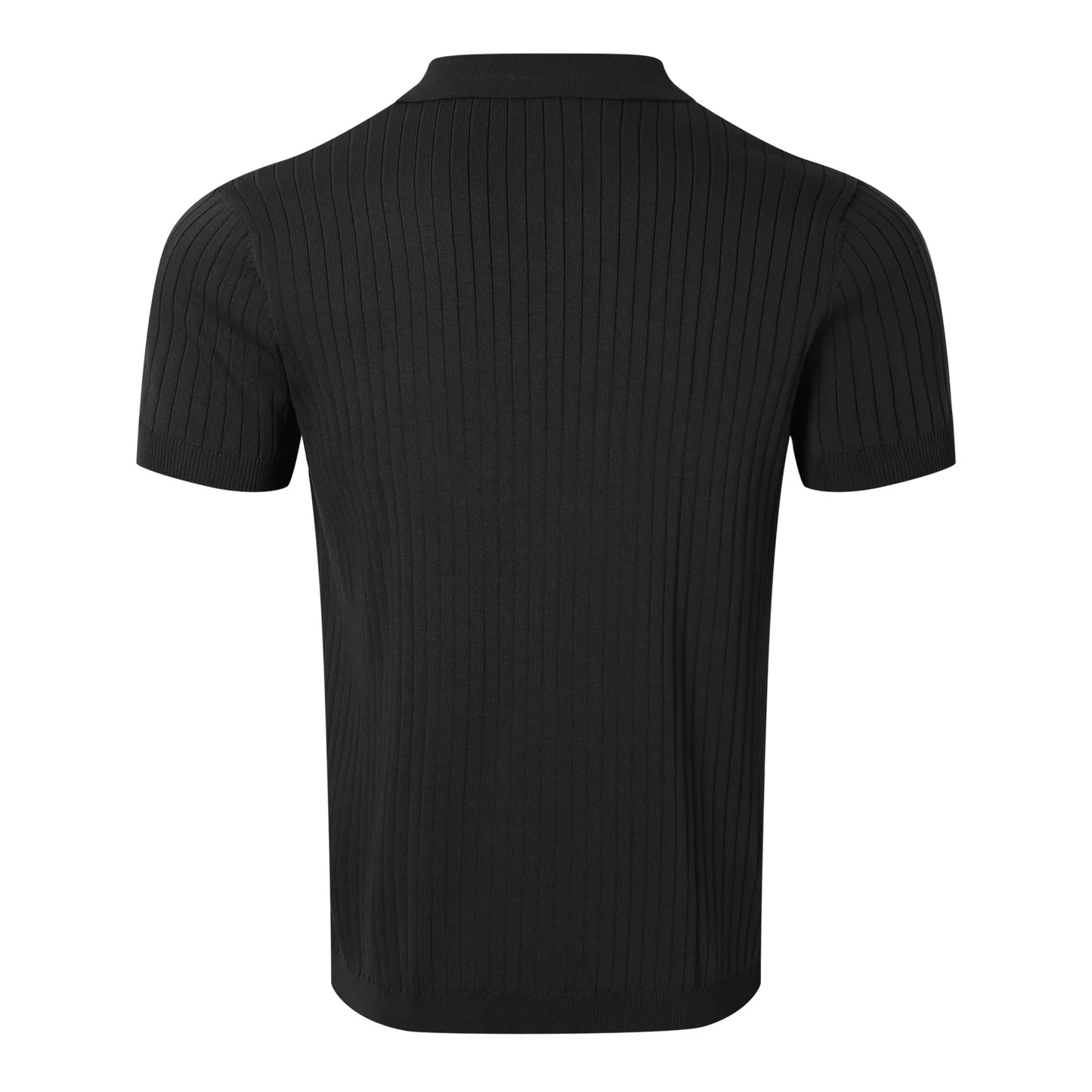 MODERN OLD MONEY BLACK SLIM POLO