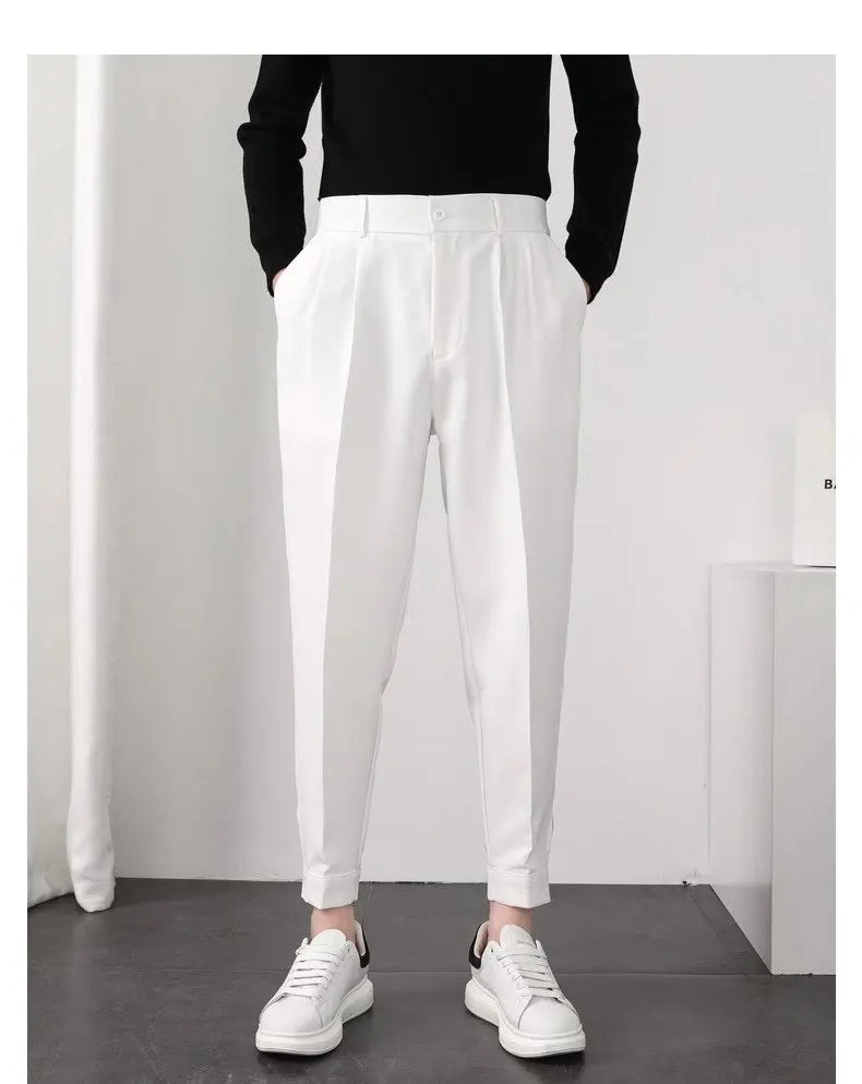PLAIN WHITE ELEGANT TROUSERS