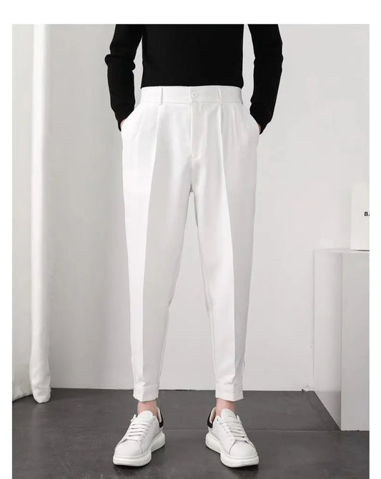 PLAIN WHITE ELEGANT TROUSERS