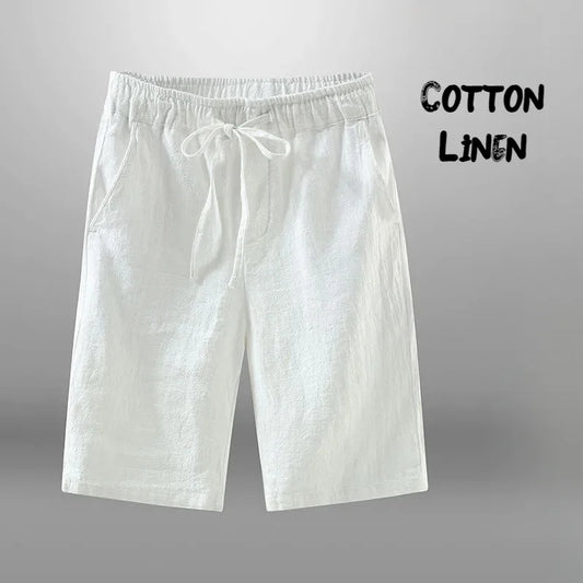 OLD MONEY COTTON WHITE BEACHY SHORTS