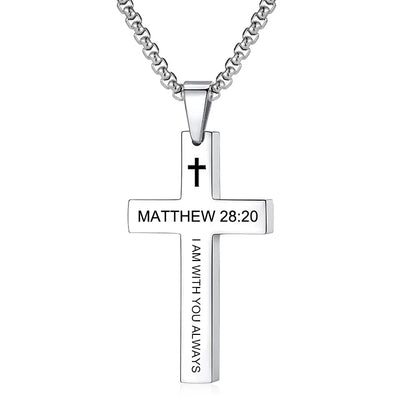 CHRISTIAN CROSS PENDANT NECKLACE