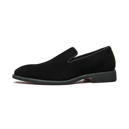 VINTAGE BLACK SUEDE LOAFERS