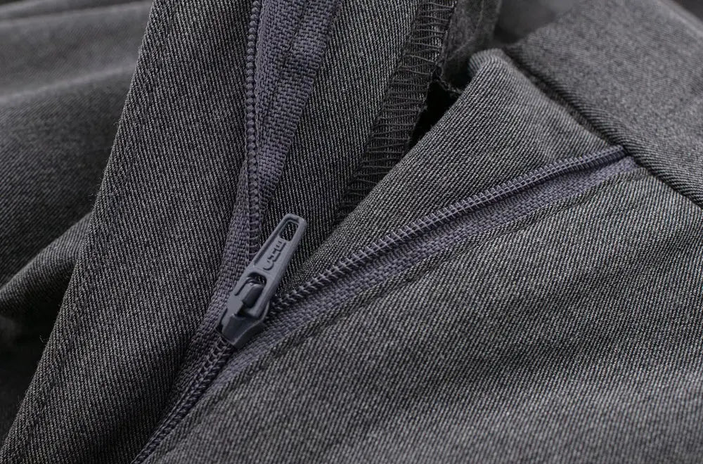 VINTAGE HIGH WAIST GRAY CLASSIC TROUSERS
