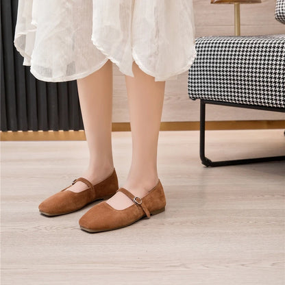 HIGH QUALITY KHAKI OLD MONEY ELEGANT FLATS