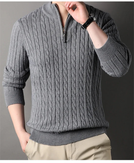 MODERN ELEGANCE GRAY SWEATER