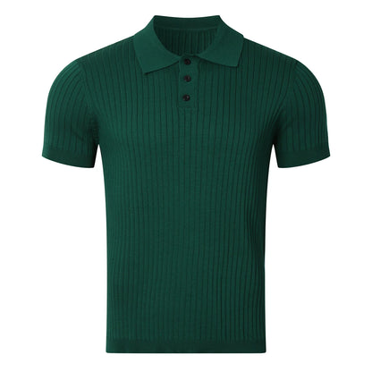 MODERN OLD MONEY GREEN SLIM POLO