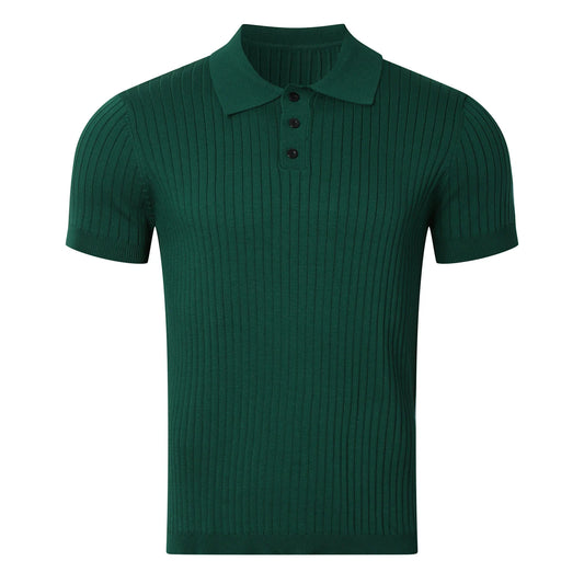 MODERN OLD MONEY GREEN SLIM POLO