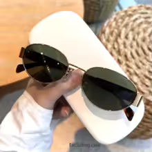 MIAMI OVAL GRAY SUNGLASSES