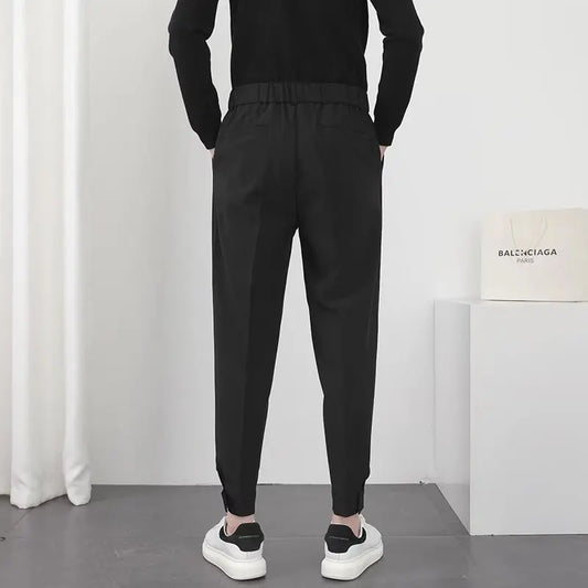 PLAIN BLACK ELEGANT TROUSERS