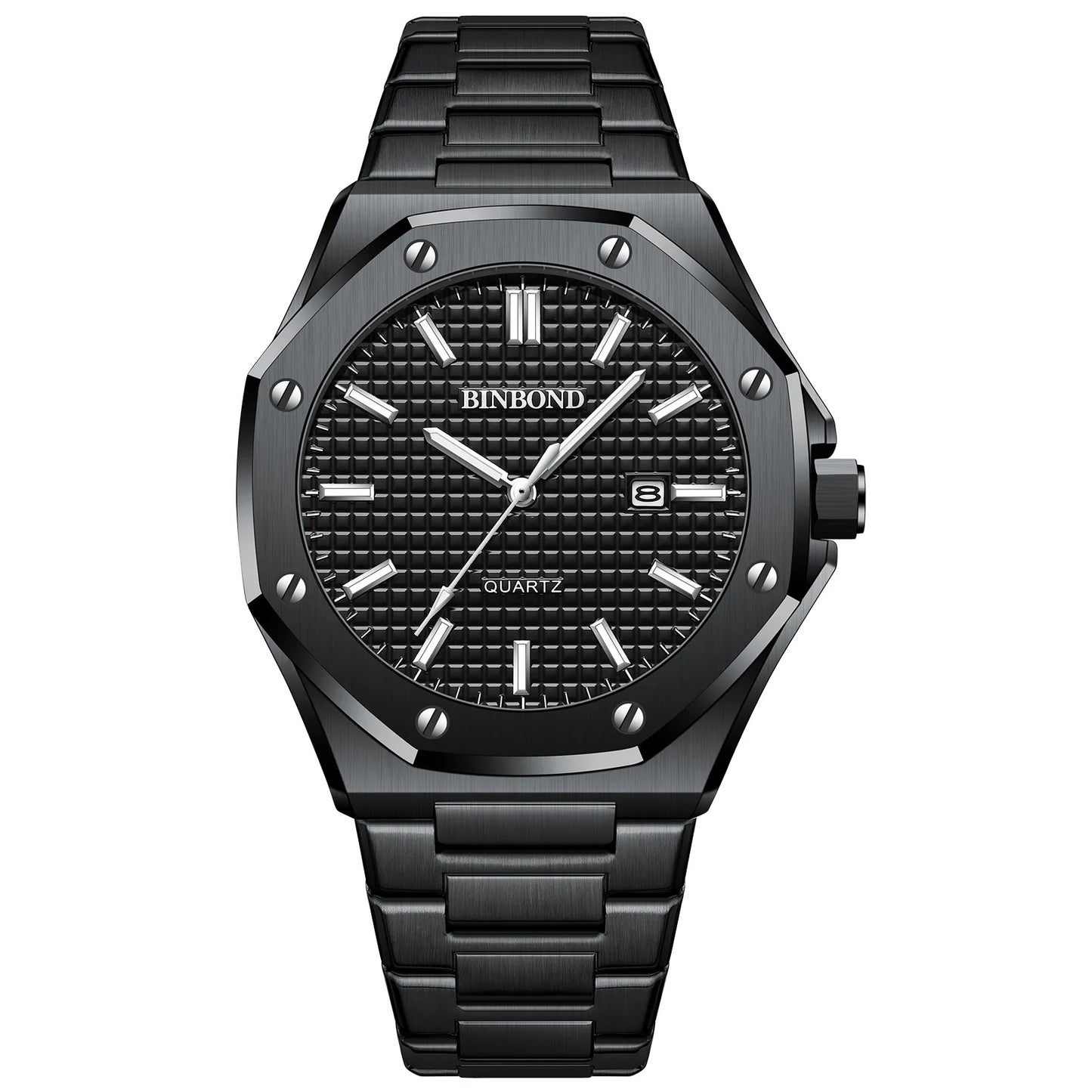 MAYFAIR BLACK STEEL WATCH