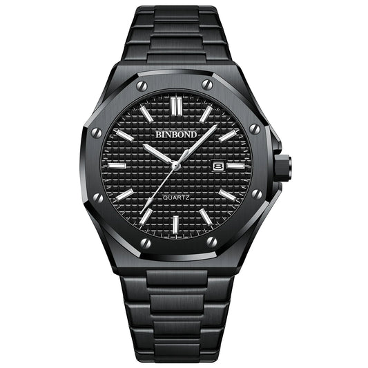 MAYFAIR BLACK STEEL WATCH