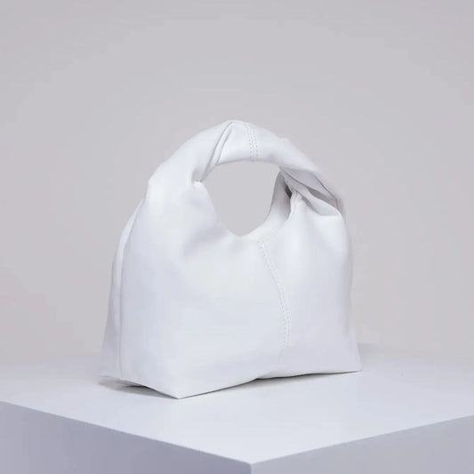 CHIC TWIST WHITE SQUARE BAG