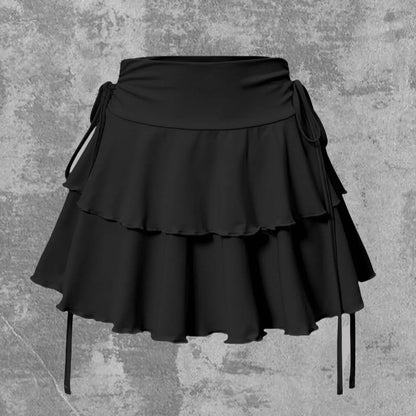 HIGH-WAIST BLACK MODERN SKIRT