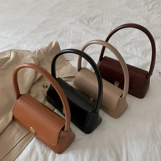 BEIGE OLD MONEY ELEGANT SIMPLE HANDBAG